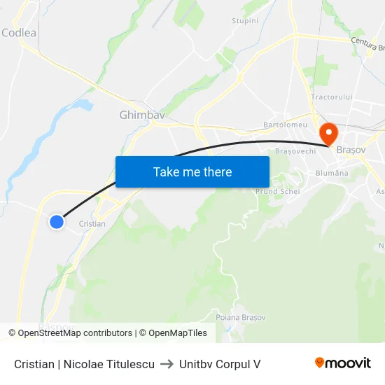 Cristian | Nicolae Titulescu to Unitbv Corpul V map