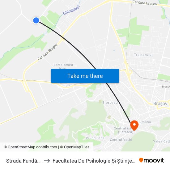 Strada Fundăturii, 1 to Facultatea De Psihologie Și Științele Educației map