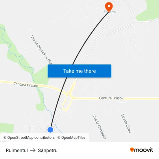 Rulmentul to Sânpetru map