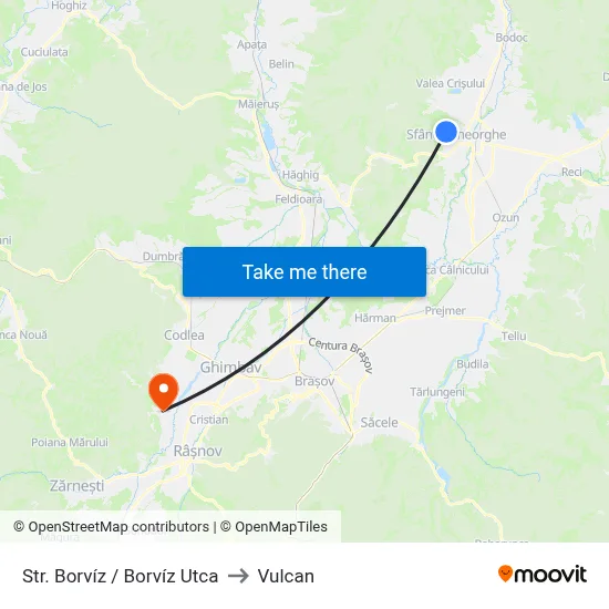 Str. Borvíz / Borvíz Utca to Vulcan map