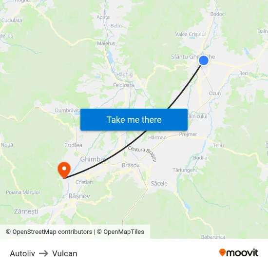 Autoliv to Vulcan map