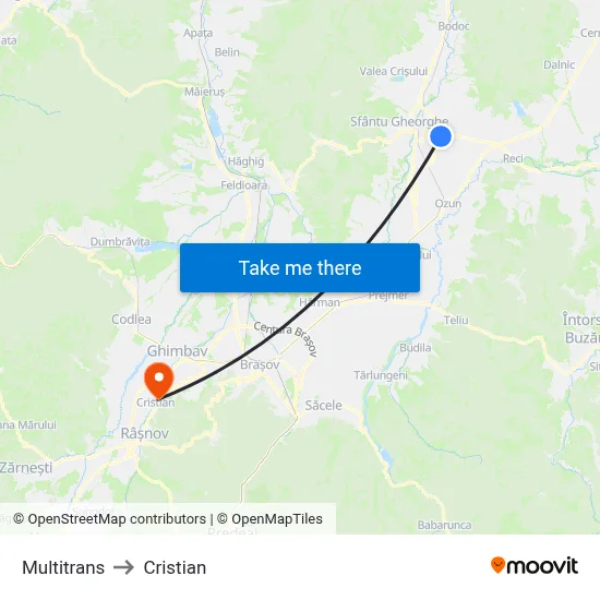 Multitrans to Cristian map