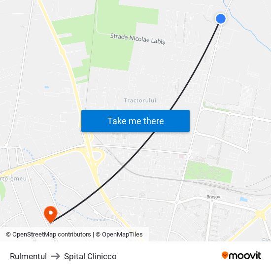 Rulmentul to Spital Clinicco map