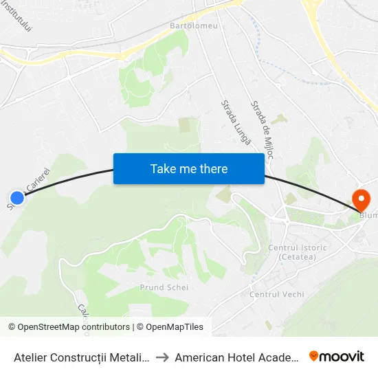 Atelier Construcții Metalice to American Hotel Academy map
