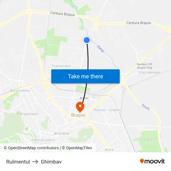 Rulmentul to Ghimbav map