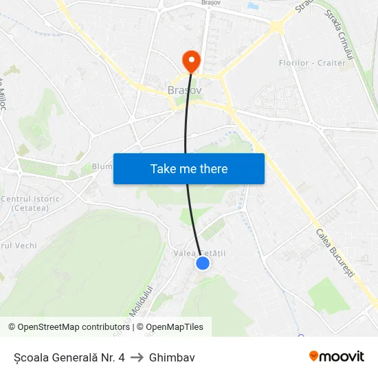 Școala Generală Nr. 4 to Ghimbav map