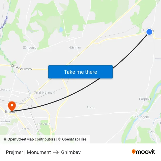 Prejmer | Monument to Ghimbav map