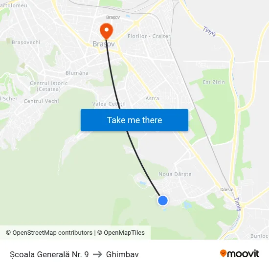 Școala Generală Nr. 9 to Ghimbav map