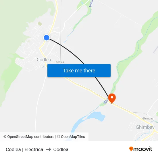 Codlea | Electrica to Codlea map