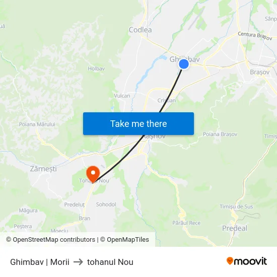 Ghimbav | Morii to tohanul Nou map