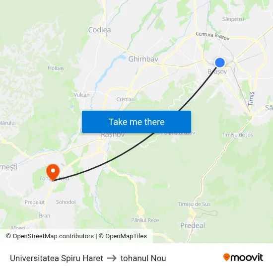 Universitatea Spiru Haret to tohanul Nou map