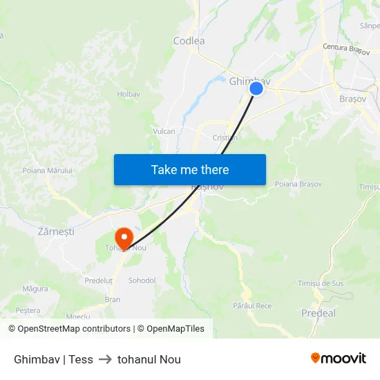 Ghimbav | Tess to tohanul Nou map