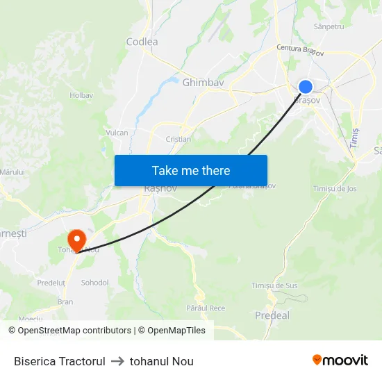 Biserica Tractorul to tohanul Nou map