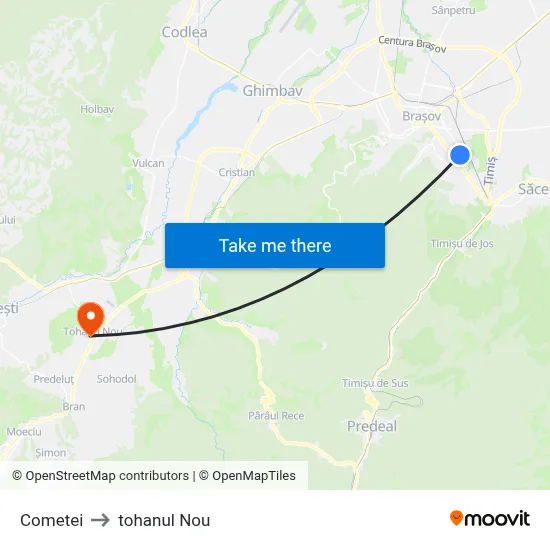 Cometei to tohanul Nou map
