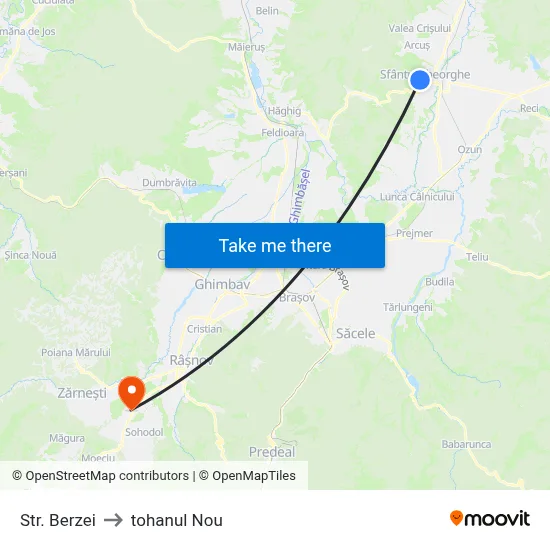 Str. Berzei to tohanul Nou map
