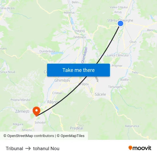 Tribunal to tohanul Nou map
