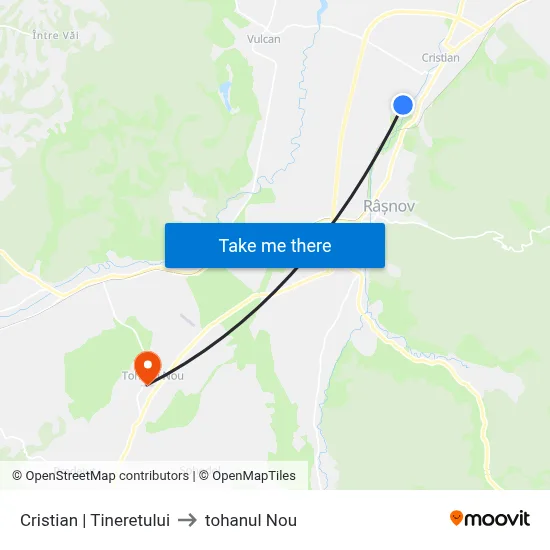 Cristian | Tineretului to tohanul Nou map