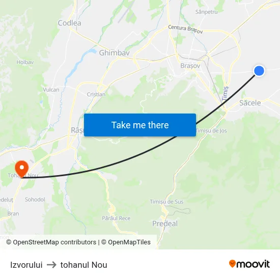 Izvorului to tohanul Nou map