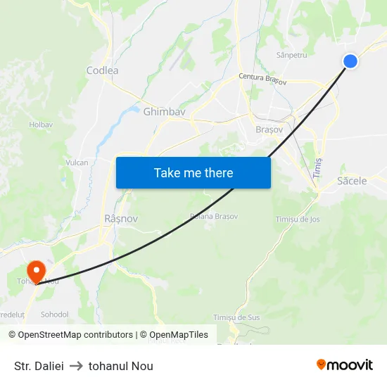 Str. Daliei to tohanul Nou map
