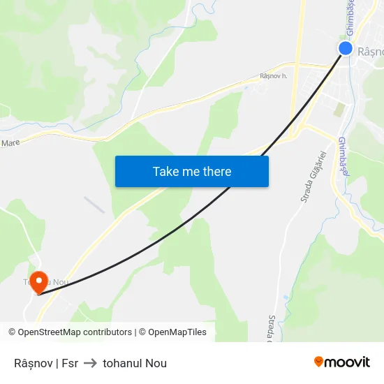 Râșnov | Fsr to tohanul Nou map