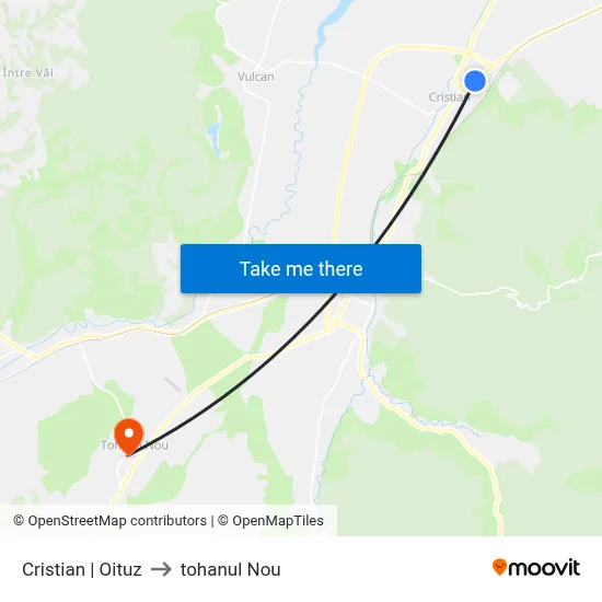 Cristian | Oituz to tohanul Nou map