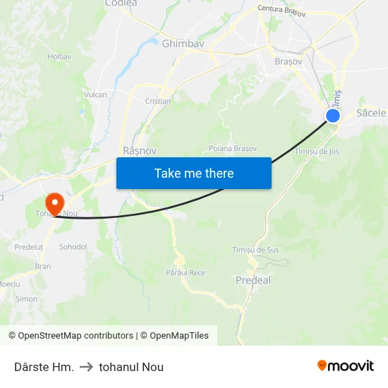 Dârste Hm. to tohanul Nou map
