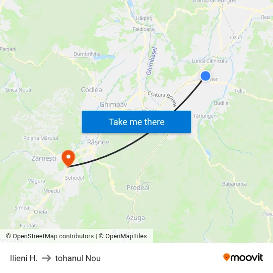 Ilieni H. to tohanul Nou map