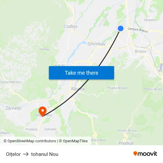 Oițelor to tohanul Nou map