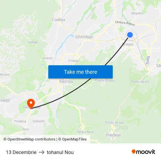 13 Decembrie to tohanul Nou map