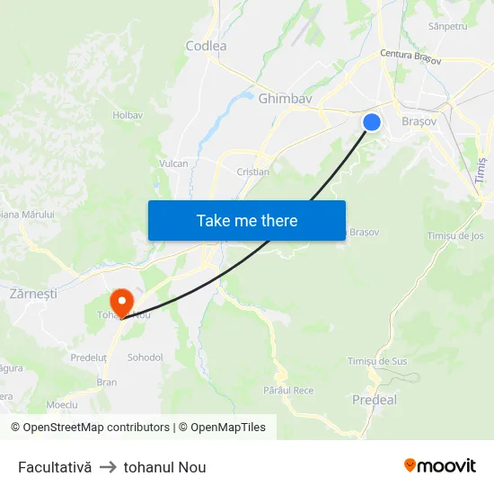 Facultativă to tohanul Nou map