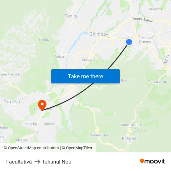 Facultativă to tohanul Nou map