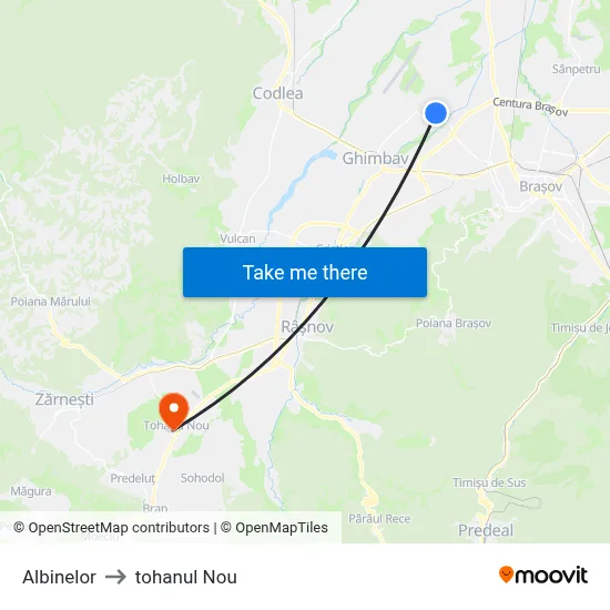 Albinelor to tohanul Nou map