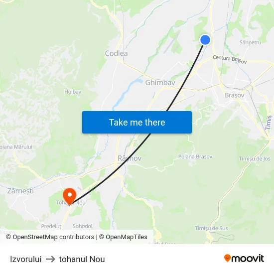 Izvorului to tohanul Nou map