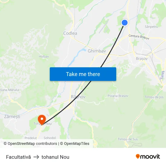 Facultativă to tohanul Nou map