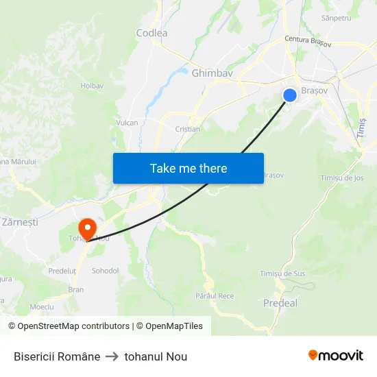 Bisericii Române to tohanul Nou map