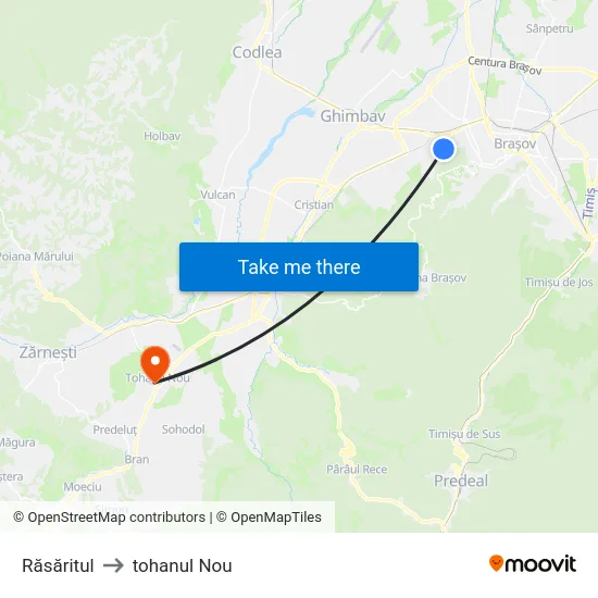 Răsăritul to tohanul Nou map