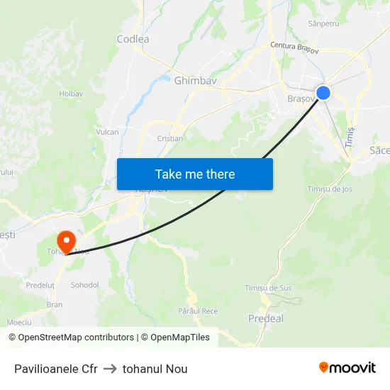 Pavilioanele Cfr to tohanul Nou map