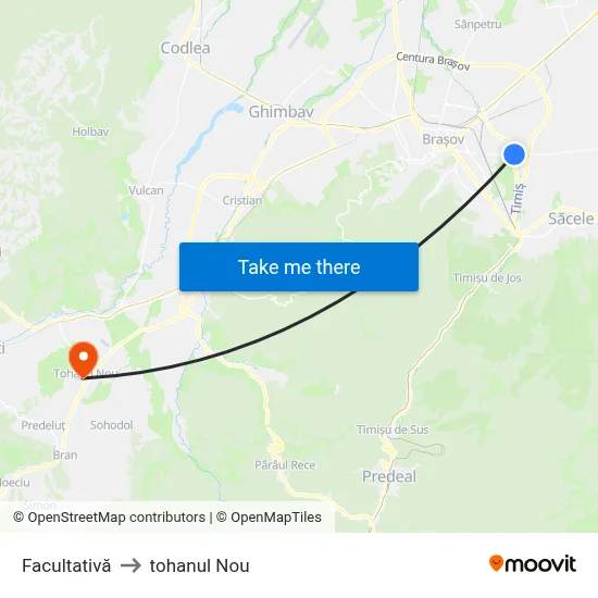 Facultativă to tohanul Nou map