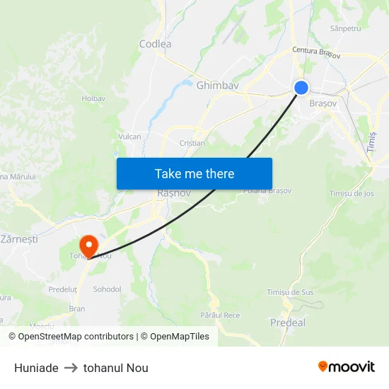 Huniade to tohanul Nou map