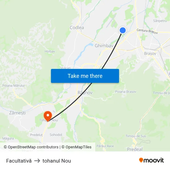 Facultativă to tohanul Nou map