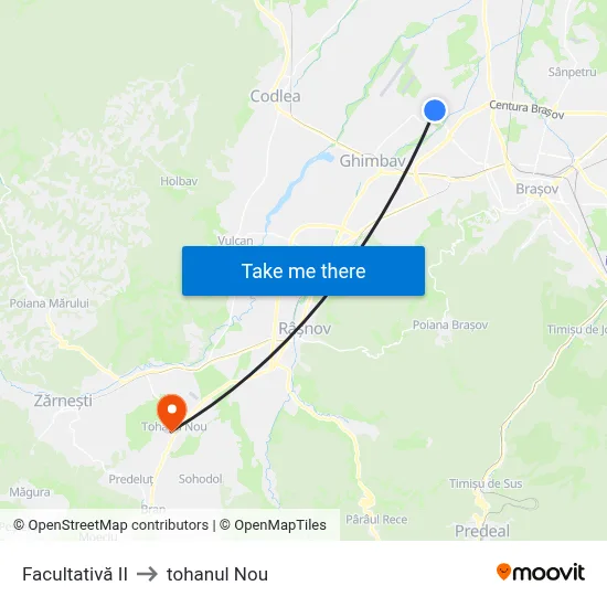 Facultativă II to tohanul Nou map