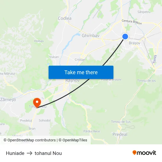 Huniade to tohanul Nou map