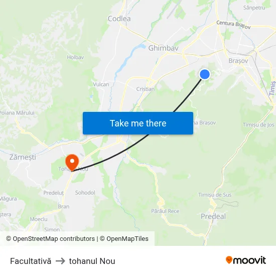 Facultativă to tohanul Nou map