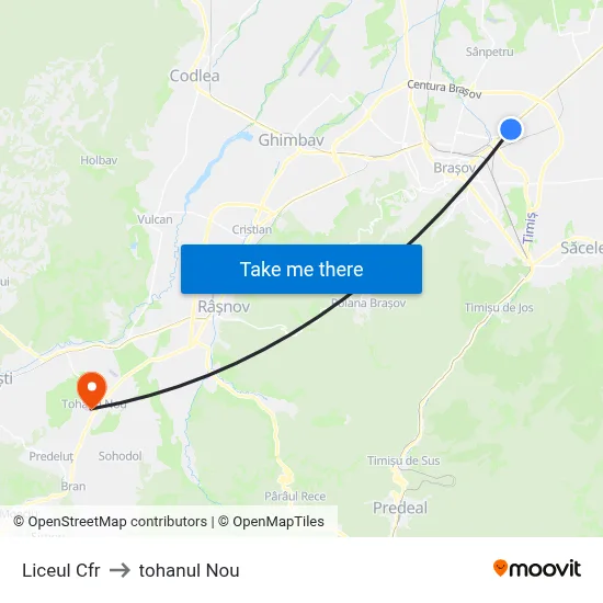 Liceul Cfr to tohanul Nou map
