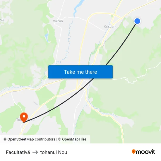 Facultativă to tohanul Nou map