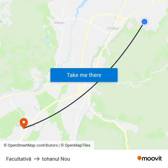Facultativă to tohanul Nou map