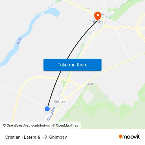 Cristian | Laterală to Ghimbav map