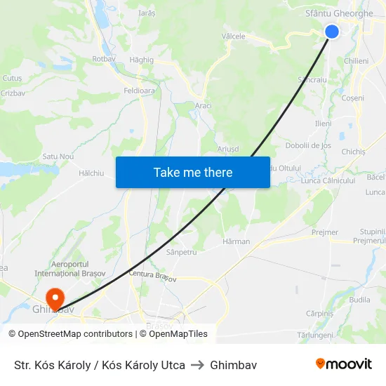 Str. Kós Károly / Kós Károly Utca to Ghimbav map