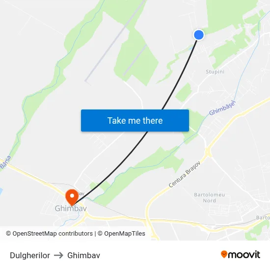 Dulgherilor to Ghimbav map