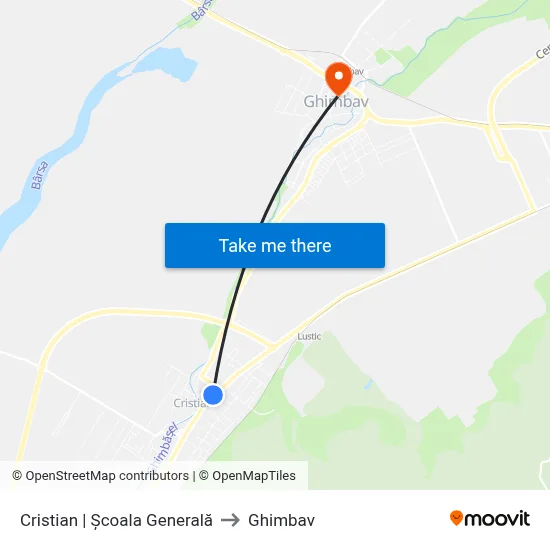 Cristian | Școala Generală to Ghimbav map